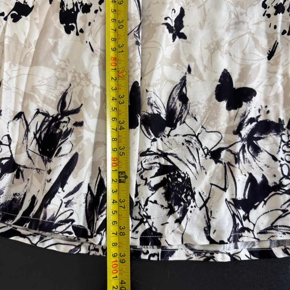 Soft Surroundings Spring Fever Butterfly Maxi Skirt Size S Cream Fairy Whimsical - Picture 9 of 12